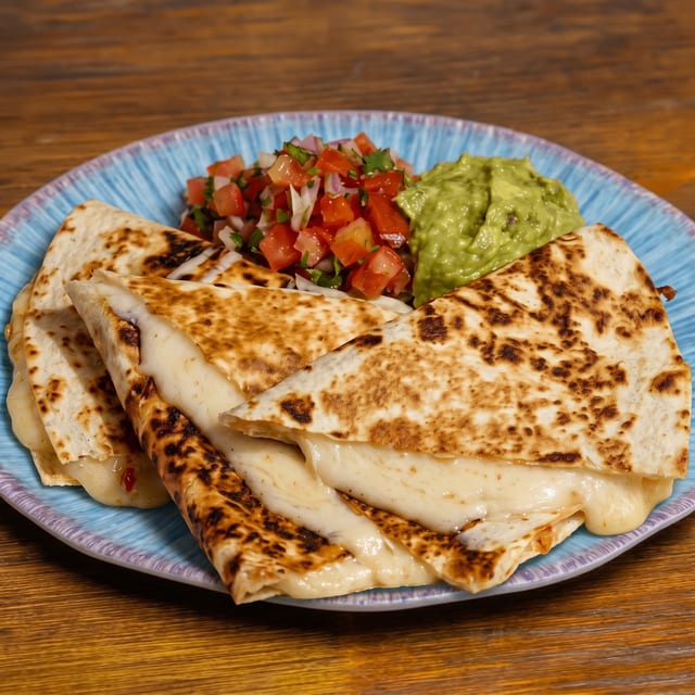 Cheese Shredded Mozzarella Quesadilla.
