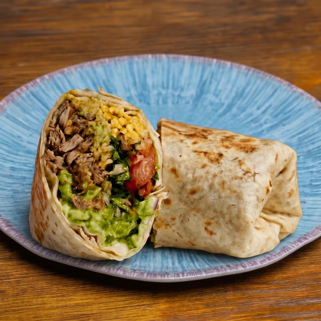 Lomo Saltado Burrito.